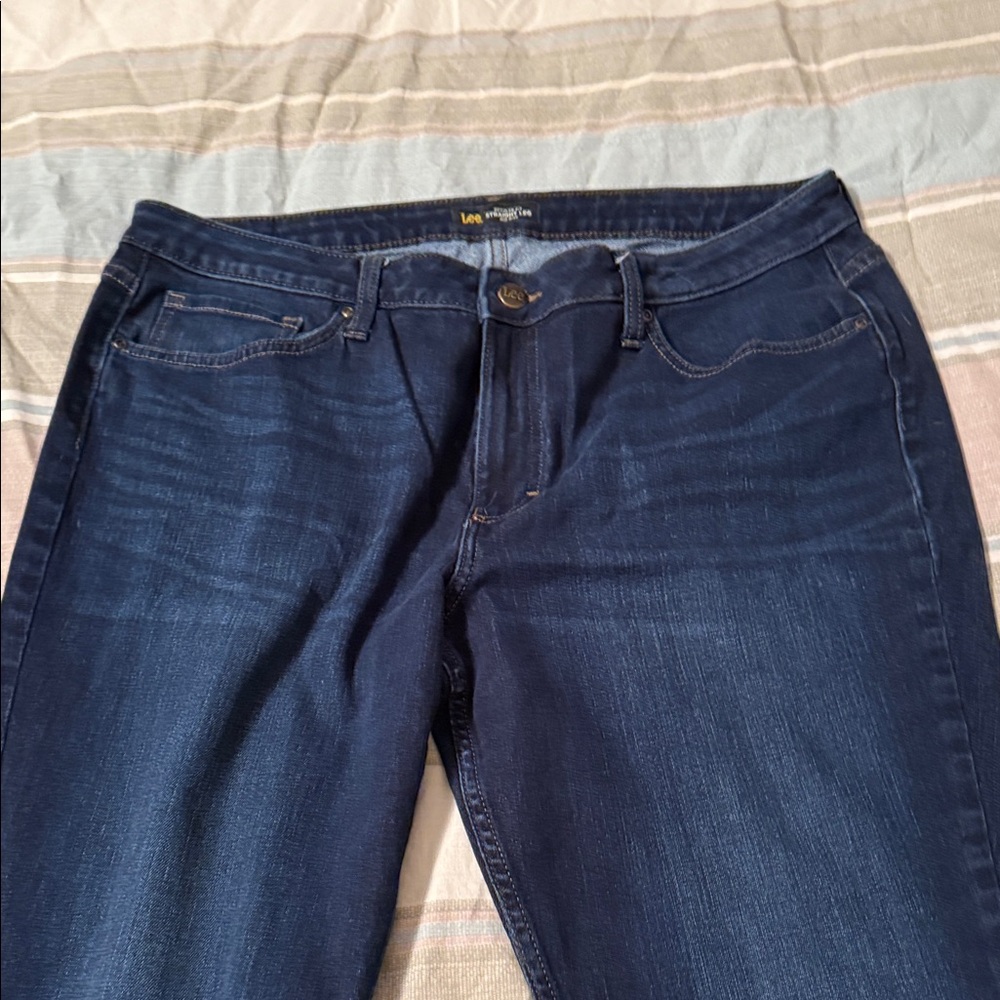 Lee Women's Deep Indigo Straight Leg Jeans